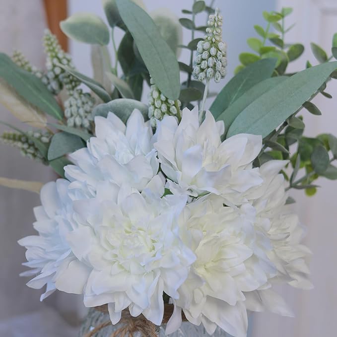 VIERENA 14.5" Artificial Dahlia Flowers - Image 9