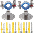 2PCS wall Mount Ceiling Mount Pipe 304 Stainless Steel Pipe Supports Pipe by RITUIPIOPIPESTRAP