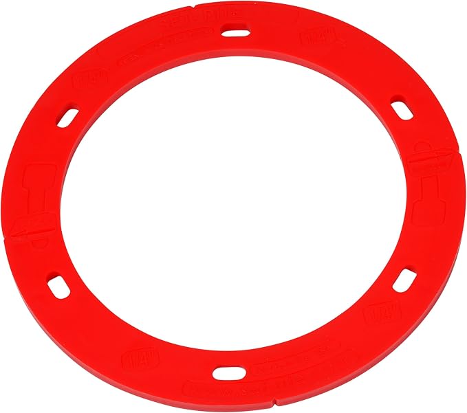 Oatey 43412 Set-Rite Red Toilet Flange Spacer, 1/4 in. - Image 4