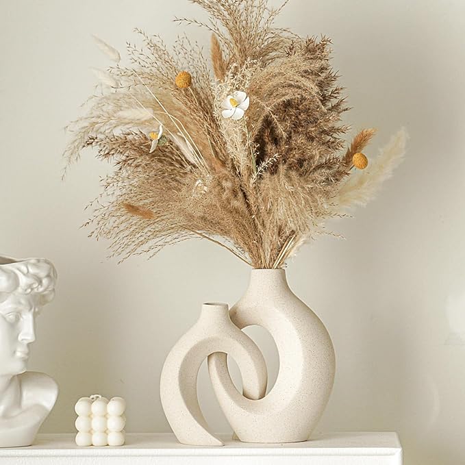 Lvases Snuggle Hollow Ceramic Vase Set of 2 - Image 3