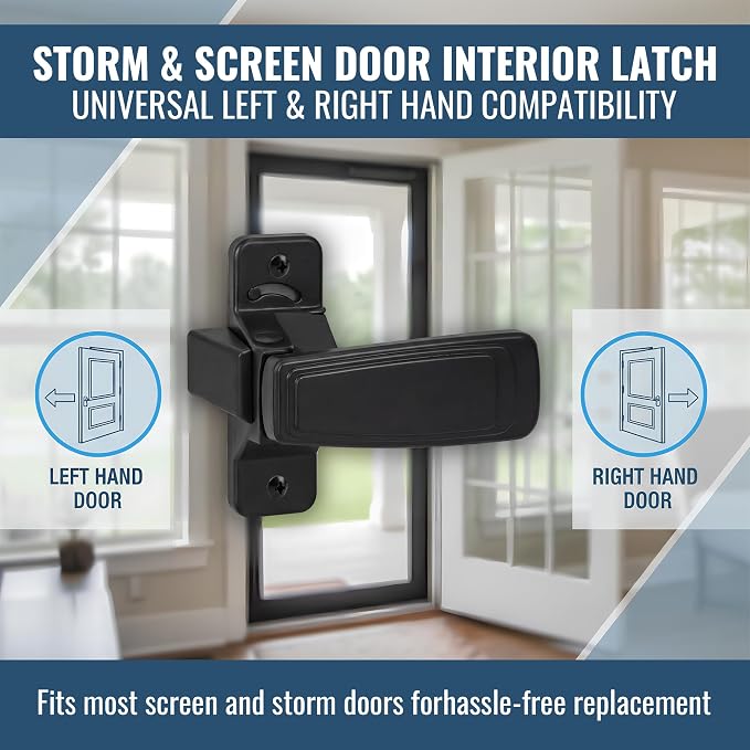Screen Door Latch Replacement Kit | Replacement Door Handle Hardware, Easy - Image 2