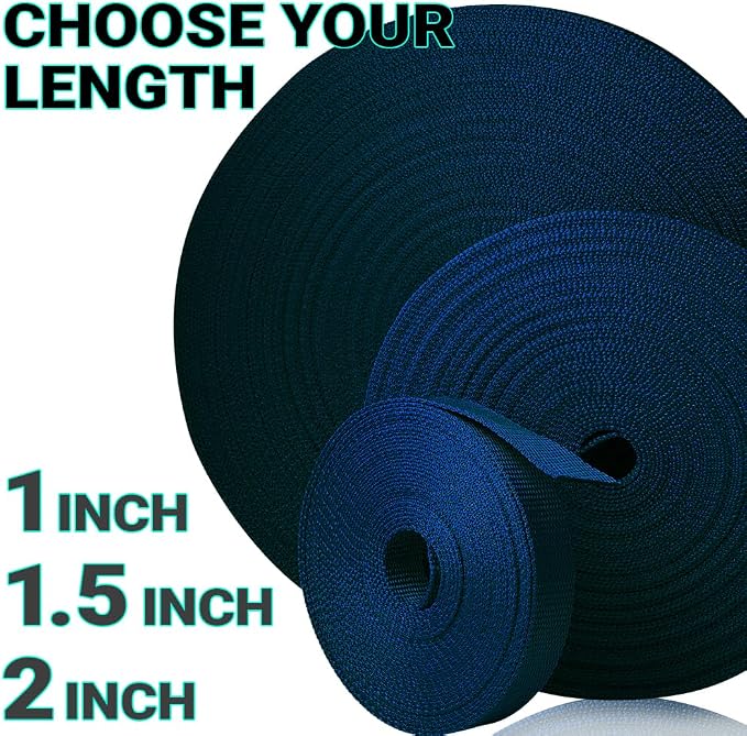Webbing Strap, 3/4" to 2", 10-50 Yds, EDC gear, backpack repair and pet dog - Image 9
