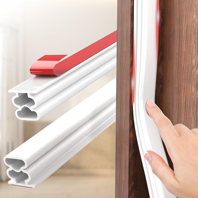 alophoty Door Weather Stripping Door Seal Strip, 0.39"×0.39" | Self-Adhesive by alophoty