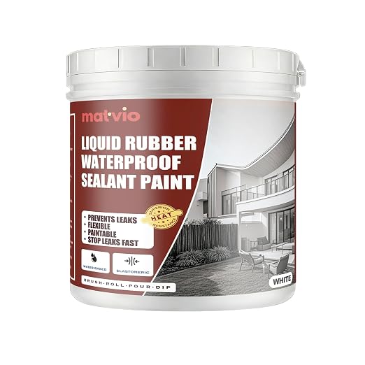 White RV Roof Coating, 1 Quart | Solar Reflective Liquid Rubber Sealant | UV & by matvio