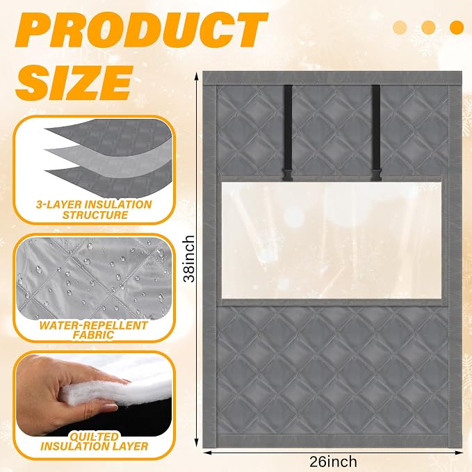 Beeveer Visible Thermal Window Attic Insulation Kit, Oxford Cotton | - Image 2