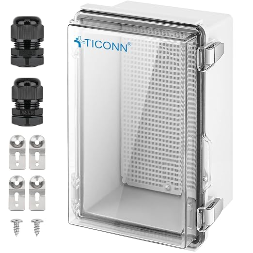 TICONN Outdoor Electrical Box Waterproof, ABS IP67 Junction Box Enclosure | by TICONN
