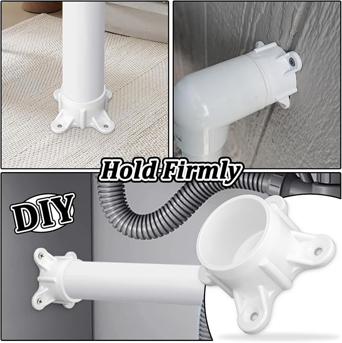 12 Packs 2" PVC Flange, Table Screw Caps PVC Pipe Fittings - Image 5