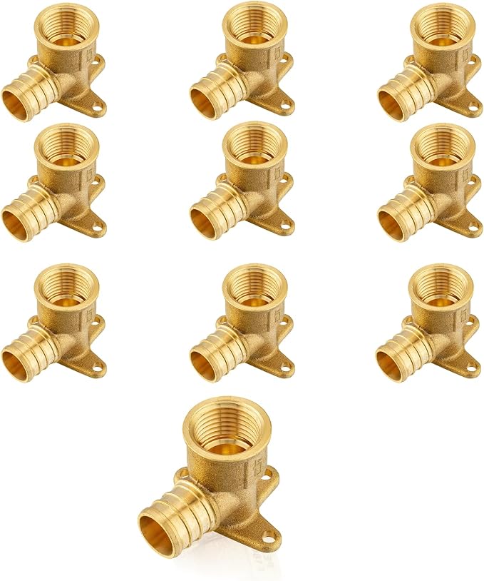 10Pack Seelink PEX Fittings, 3/4" PEX x 1/2" Female NPT Drop Ear Elbow | PEX by Seelink