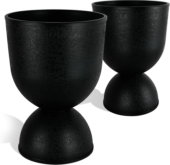 KOL Planters Flower Pots, Plastic Urn Planters - Image 9