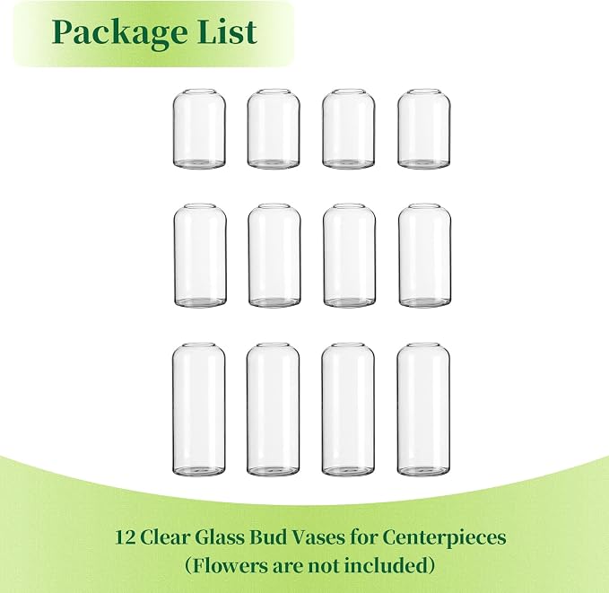 Glass Bud Vases for Flowers - Image 6