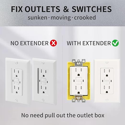 12PCS 1/4 Inch Single Gang Outlet Box Extender - Image 6