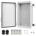 Electrical Box, IP67 Waterproof Hinged Cover Stainless Steel Latch Junction Box by LeMotech