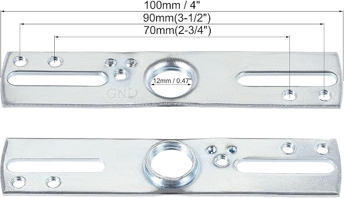 uxcell Light Crossbar Kit 4 Inch Length Mounting Bracket Universal Lamp Fixture - Image 3