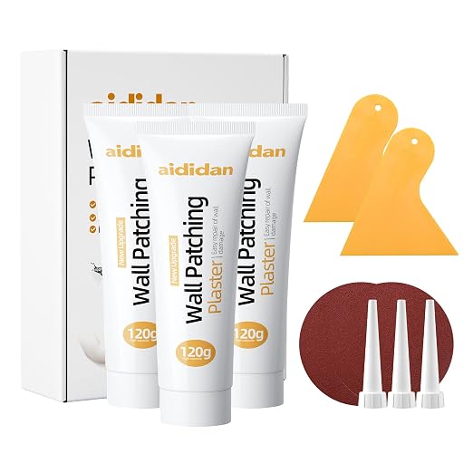 Drywall Repair Kit 3 Pack Wall Patch Repair Kit Spackle Wall Repair Paste | by aididan