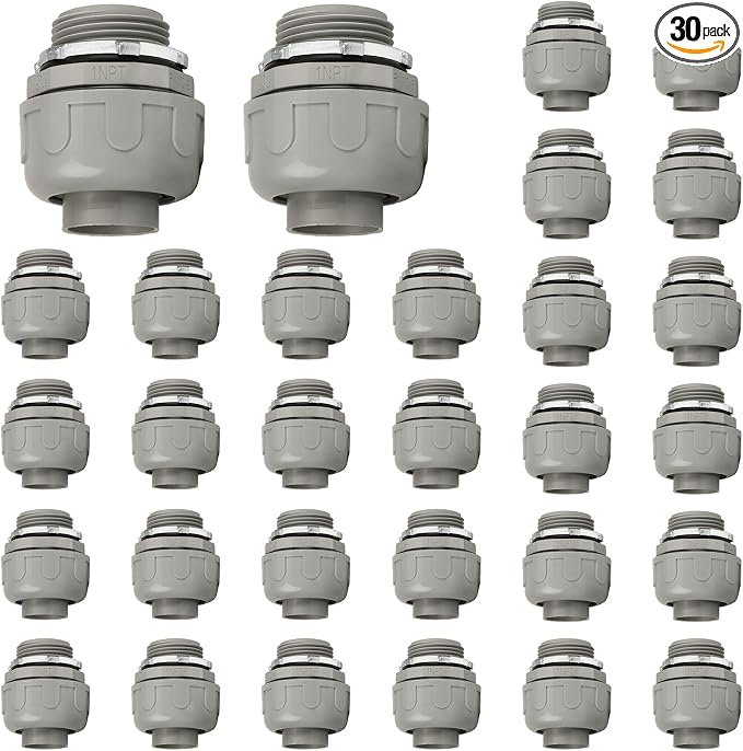 Conduit Connectors, 1 Inch, Non-Metallic, by HDHAODA