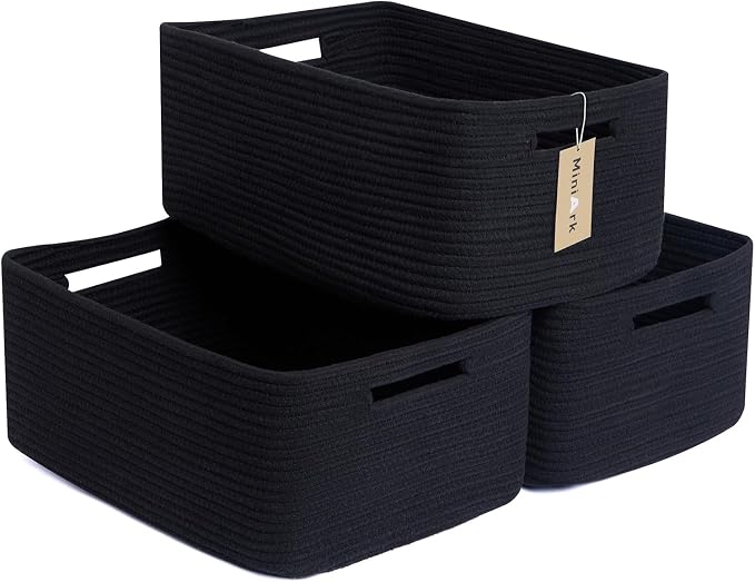 MiniArk Large Storage Baskets for Shelves, Baby Nursery, Toy Baskets Box by MiniArkStorageBasketsHome