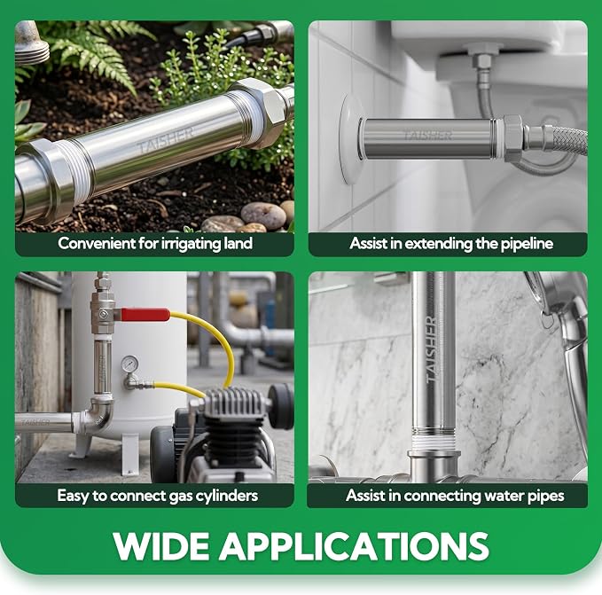 2pcs Thickened Nipple Cast Pipe 3/4" NPT Male - Image 6