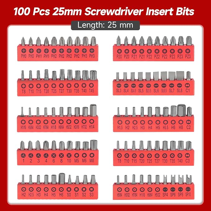 130PCS Mini Ratchet Set, 1/4 Inch Socket Set, Screwdriver Bits. | 72-Tooth - Image 3
