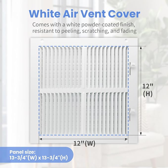 12 x 12 Inch Air Vent Covers for Wall or Ceiling - Image 2
