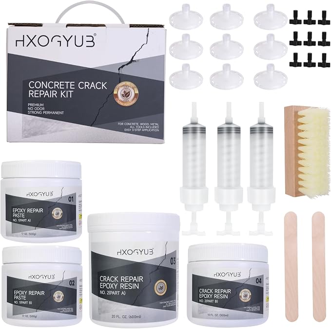 Concrete Foundation Crack Repair Kit, by Unknown