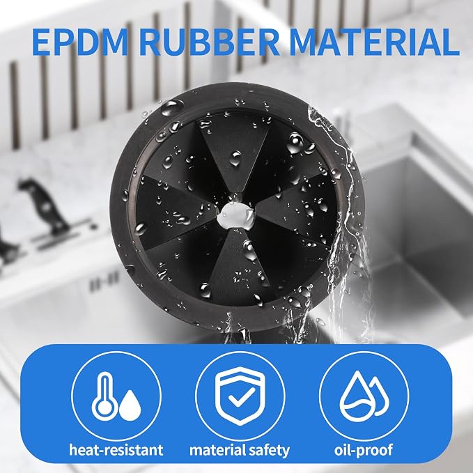 RQYEKDO Upgraded EPDM Garbage Disposal Splash Guard 1 Pack - Image 5