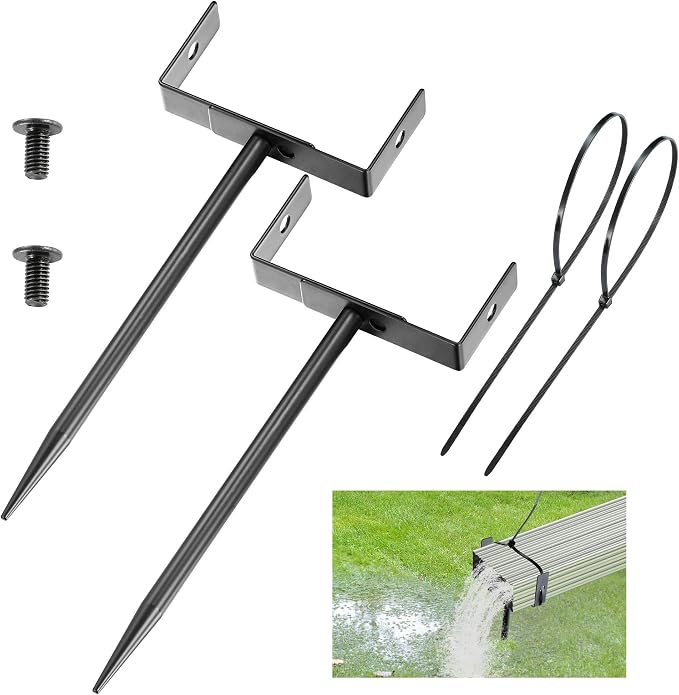 Black Rainwater Downspout Bracket by WYSIYWYKA