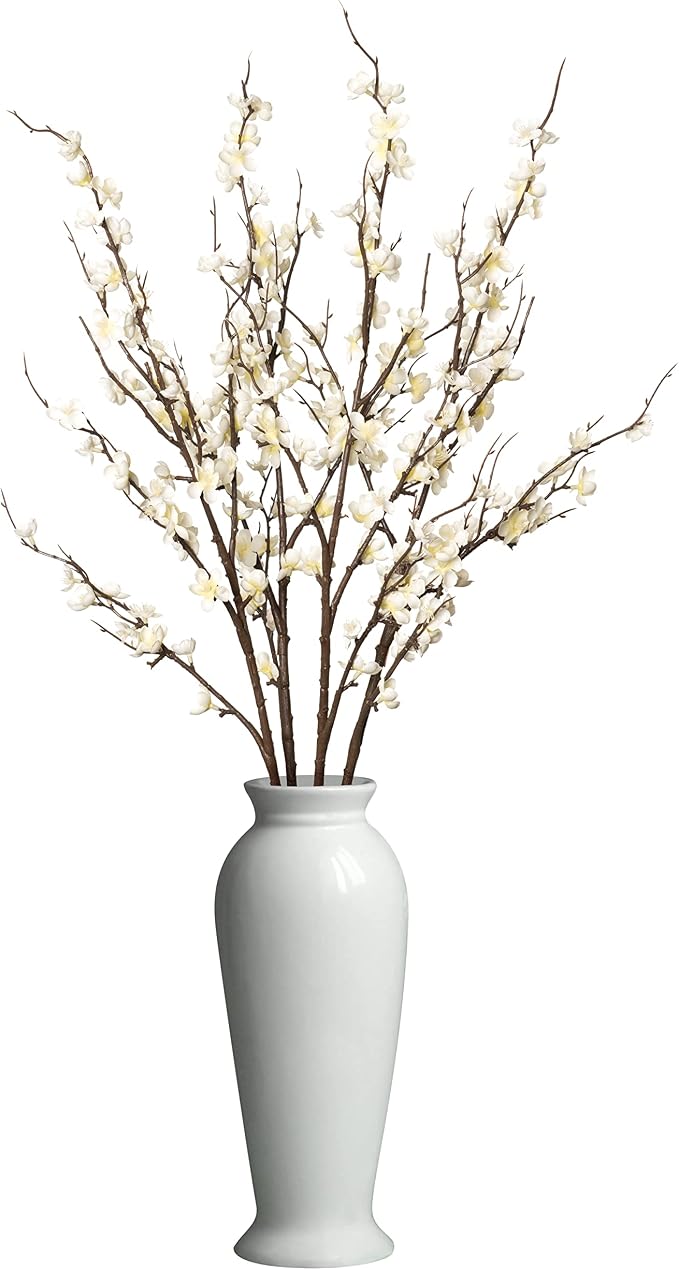 Ammyoo 4Pcs Cherry Blossom Branches Artificial Flowers - Image 9