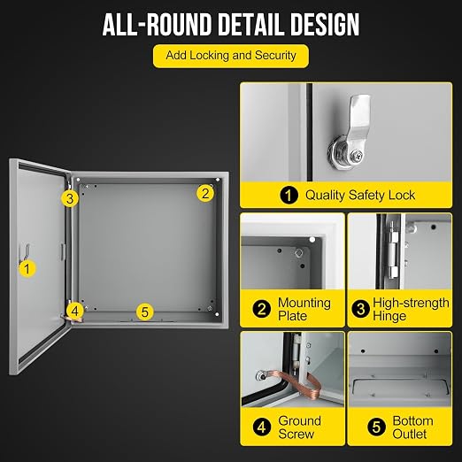 Garvee Outdoor Electrical Box, NEMA 4X Electrical Enclosure Box IP66 Waterproof - Image 3