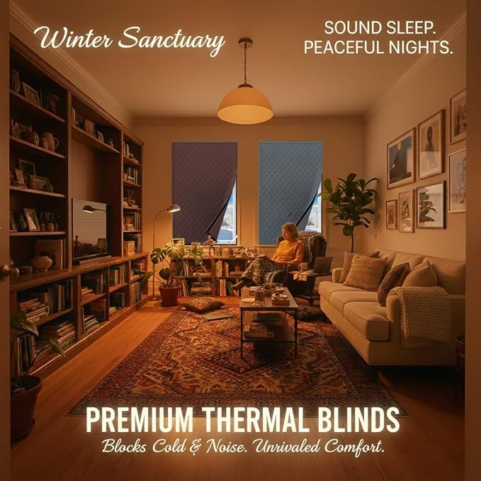 Thermal Insulated Window Cover for Winter, Heavy Duty Oxford Cloth Thermal - Image 3