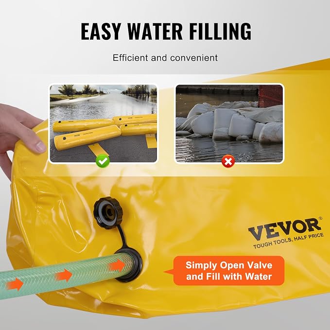 Flood Barriers, Sandbag Alternative Flood Bags 4 Pack, Flood Barrier - Image 3