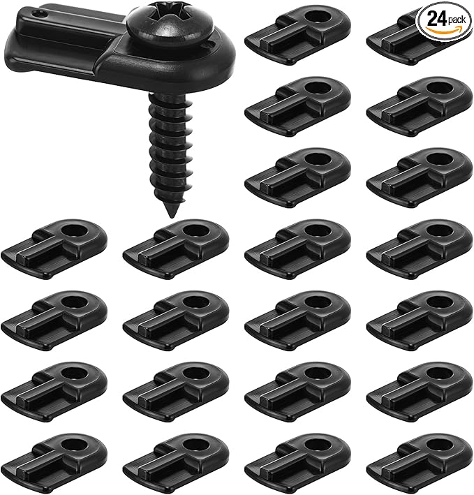 Blulu 24 Pack 13/16 x 1/2 Inches Flush Nylon Window Screen Clip by Blulu