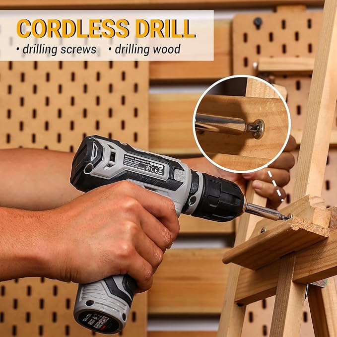 Power Drill Tool Set Kit: DEKOPRO Cordless Drill Tool Box - Image 6