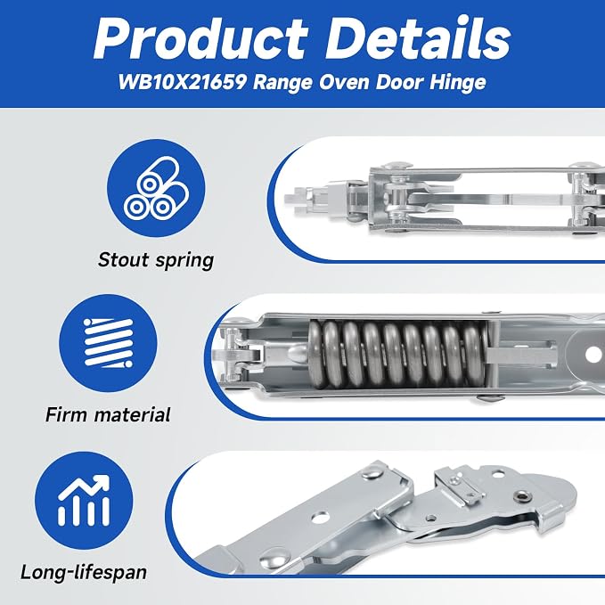 WB10X21659 Oven Door Hinge Compatible - Image 4