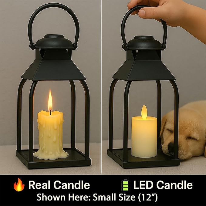 Decorative Metal Lanterns Indoor Outdoor, Candle Holder - Image 3
