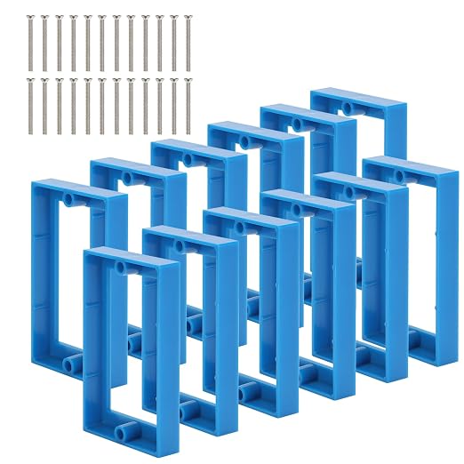 12PCS 1/2 Inch Single Gang Outlet Box Extender by XGGYA