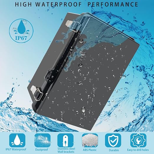 Outdoor Waterproof Electrical Box Junction Box Weatherproof IP67 ABS Plastic - Image 2