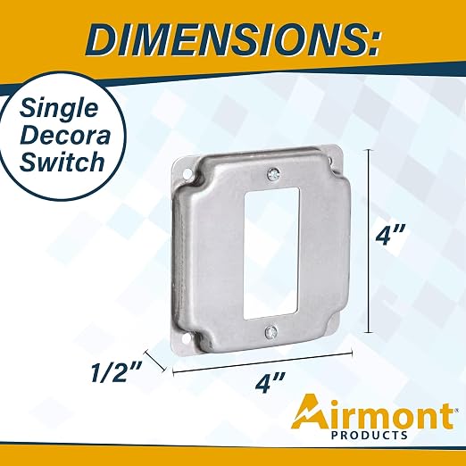 1-Gang Rocker Switch Electrical Box Cover - Image 4