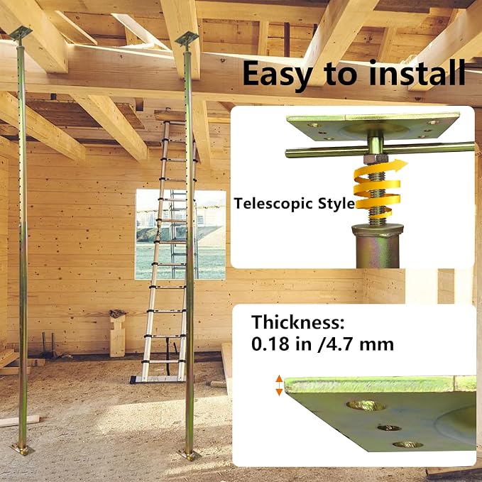 2 Pack Adjustable House Floor Jack Post Screw 59" - Image 6
