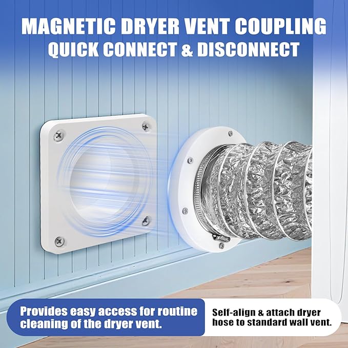 Magnetic Dryer Vent Coupling, Magnetic Dryer Vent Connector Kit - Image 5
