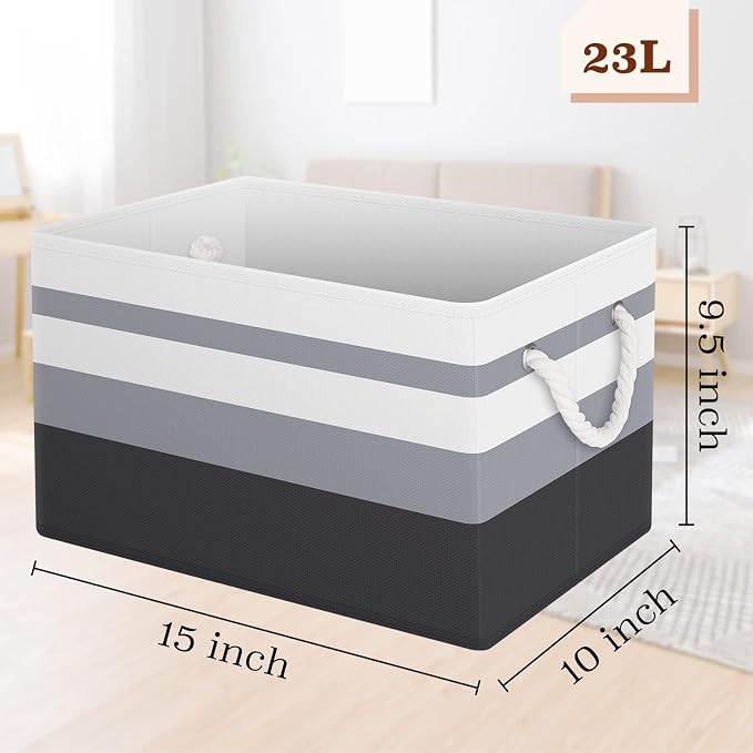 Storage Bins 4-Pack, Foldable Storage Baskets - Image 2