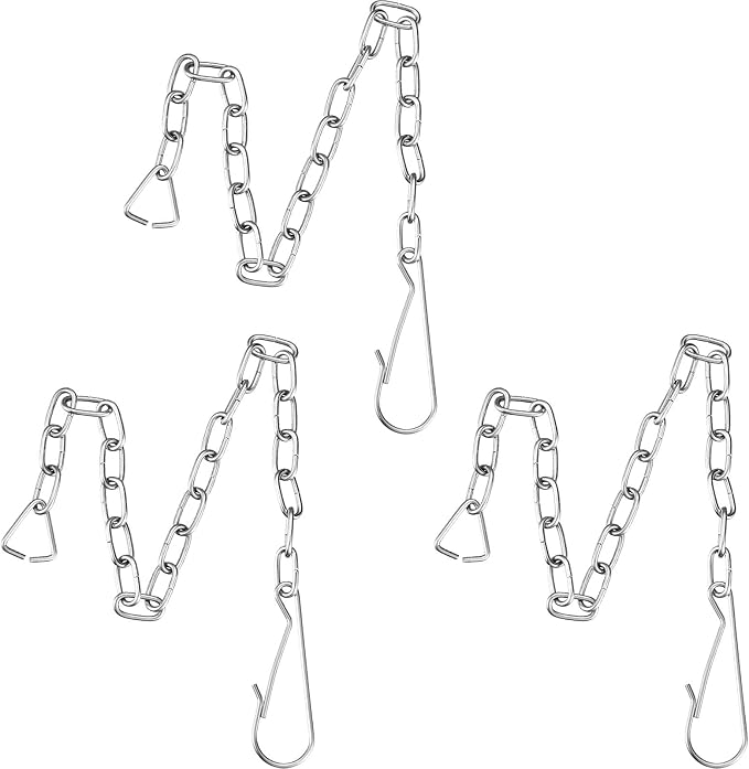 Mudder 3/6 Pcs Stainless Steel Toilet Flapper Chain Replacement, flusher valve by Mudder