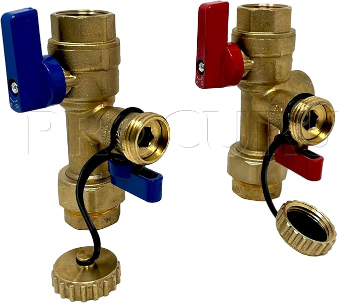 Universal Tankless Water Heater Service Valve Kit - Image 2