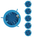6 Pack 1 Gang PVC Blue Round Ceiling Electrical Box, Old Work, 4.25" Dia by Unknown