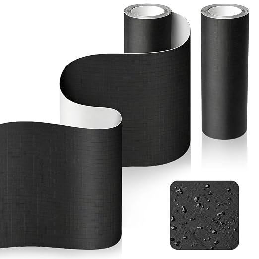 2 Pieces Black Nylon Patch Repair Kit, 4 x 63 Inch | Quick Self-Adhesive by Unknown