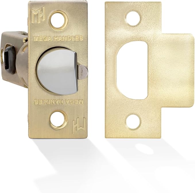 Entry Square Latch Satin Brass - Image 7