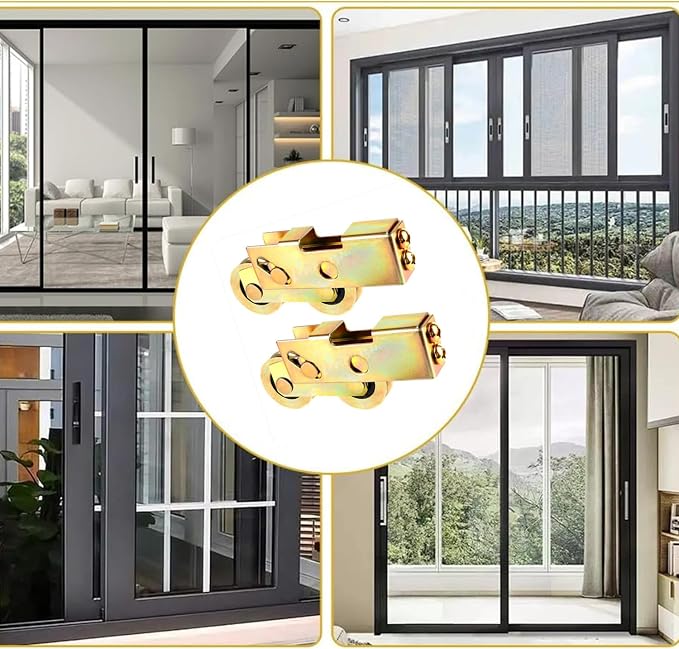 2Pack Sliding Door Rollers, 1-1/4 Inch Sliding Patio Door Tandem Roller - Image 5