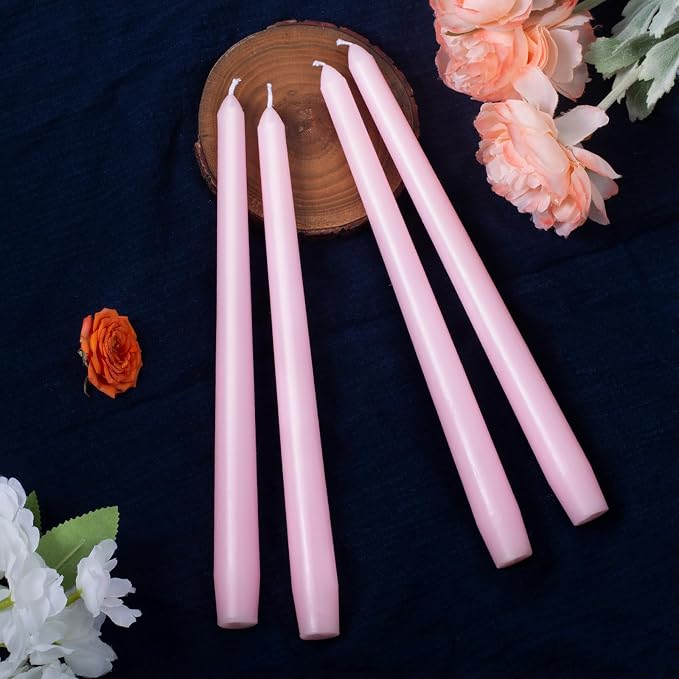 Everymoment Pink Taper Candles - Image 3