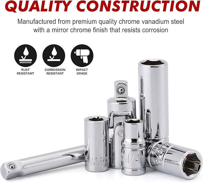 CASOMAN 1/4-Inch Drive Master Socket Set - Image 6