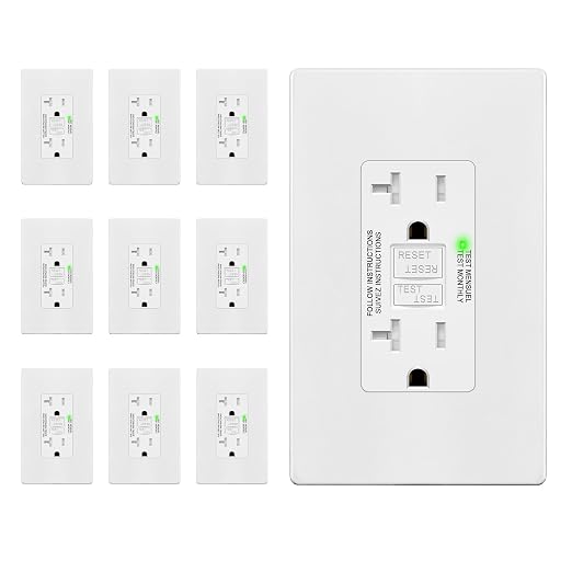 TG GFCI Outlet 20 Amp, Electrical Tamper-Resistant Receptacle, Self-Test | by TG