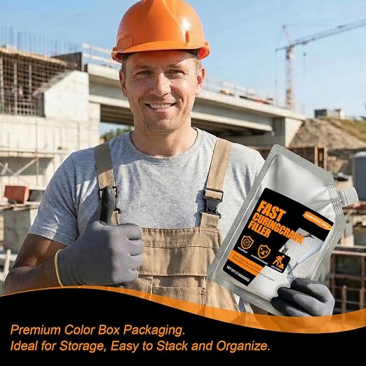 Concrete Crack Filler 2 PACK, Self-Leveling Cement Crack Repair, High - Image 9